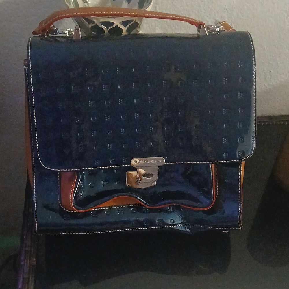 Arcadia Black Patent Leather Accessory